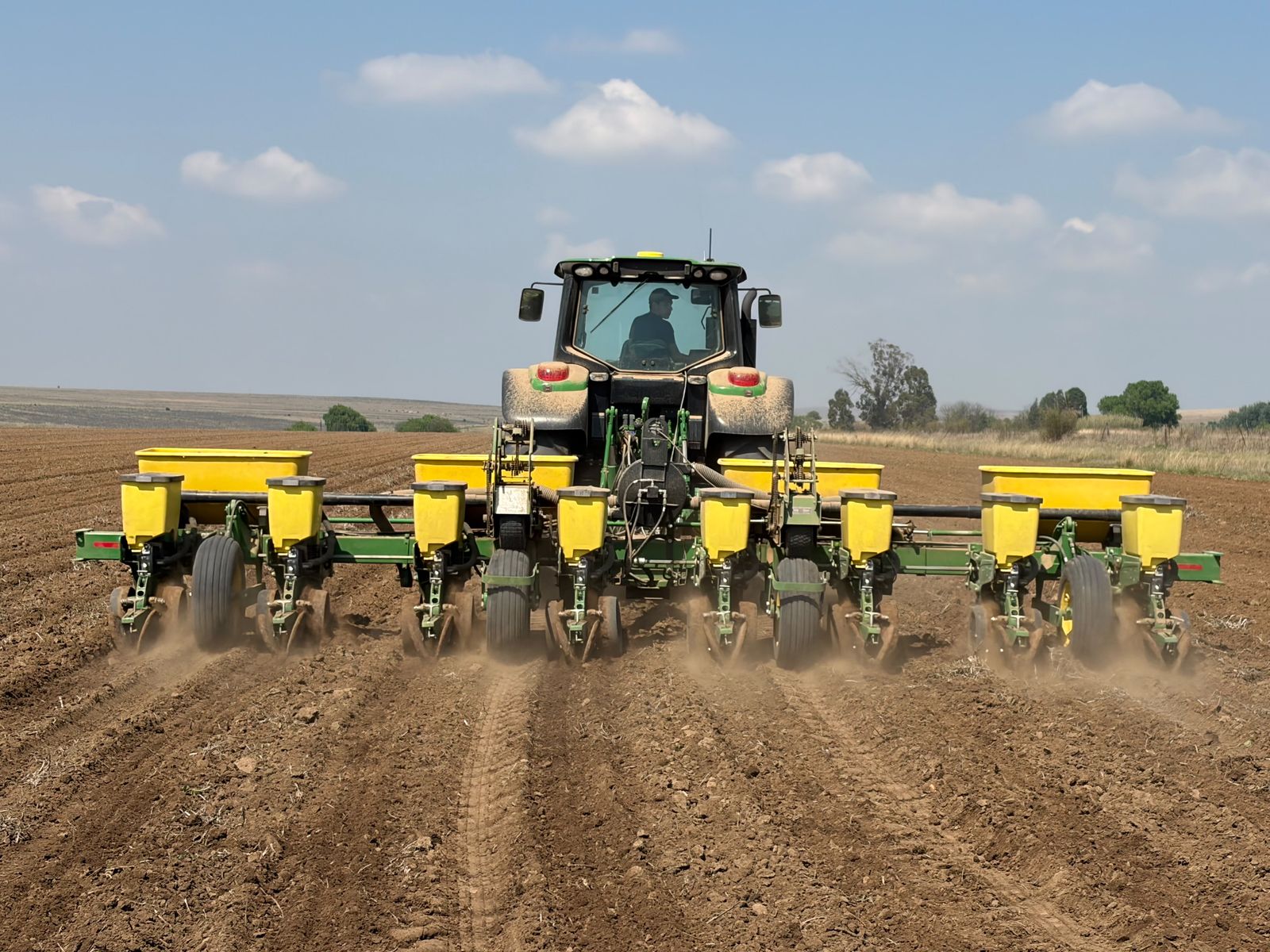 A planter at work in a South African field